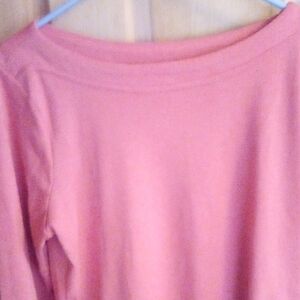 Chico's Coral Long Sleeve Tee
